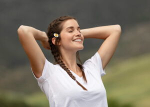 mulher bem de saúde