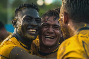 Comemoração de gol da Seleção