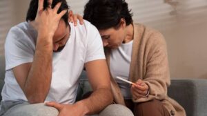 Casal frustado com fertilidade