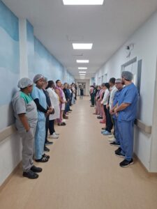 profissionais do hospital