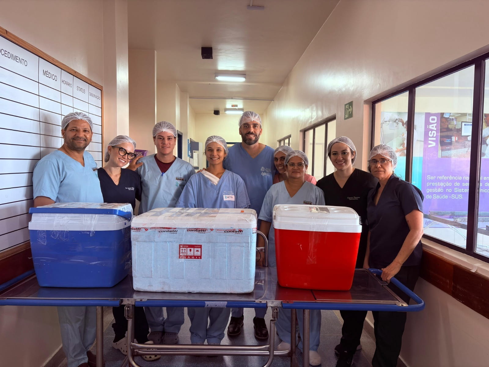 profissionais do hospital
