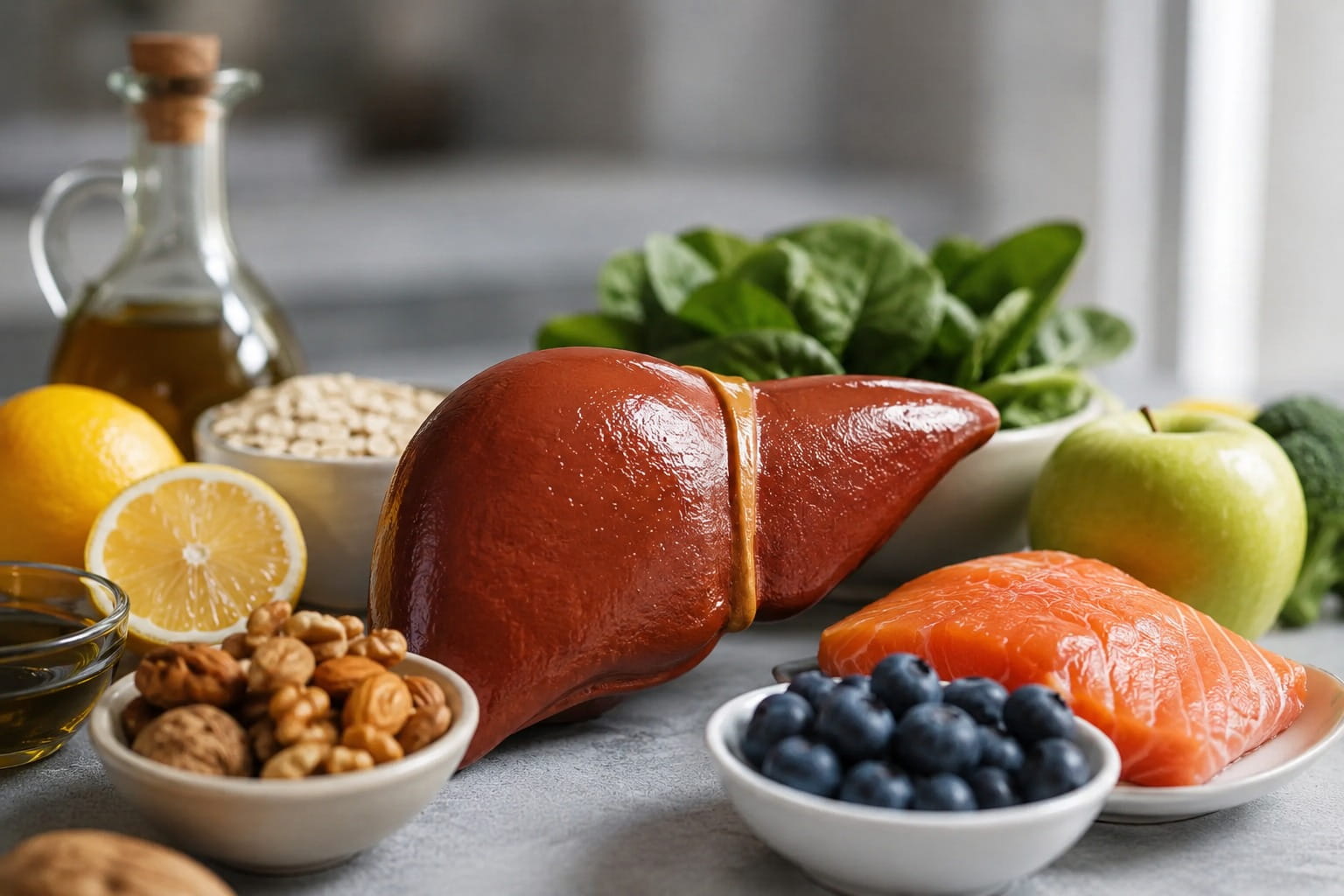 fígado e alimentação