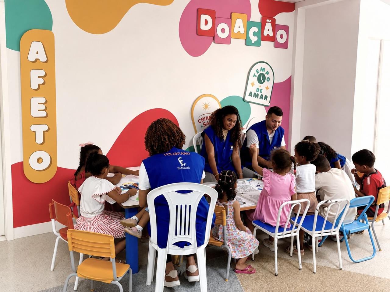 Voluntárias em ação