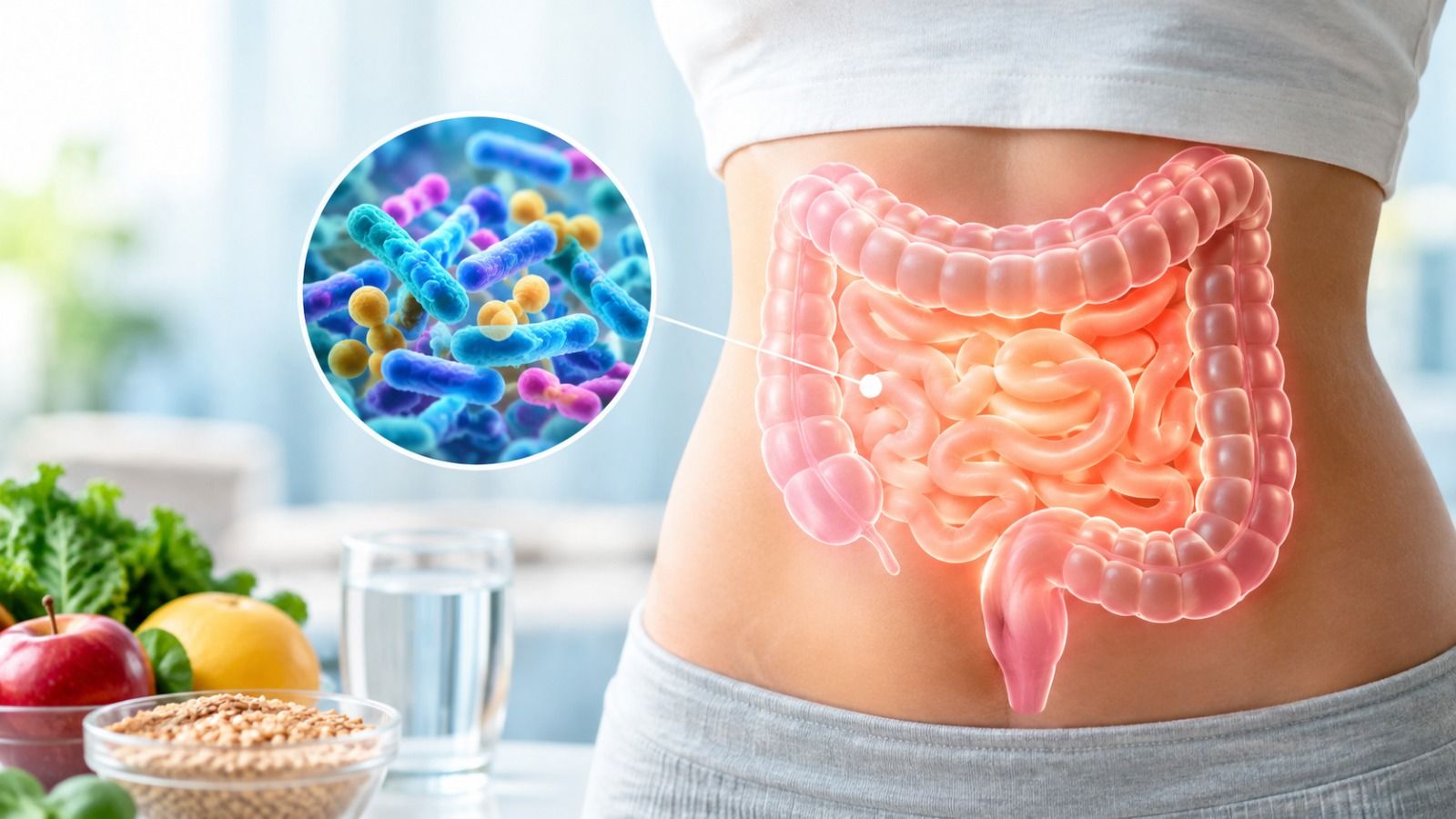 ilustração de um intestino