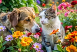gato e cachorro na natureza